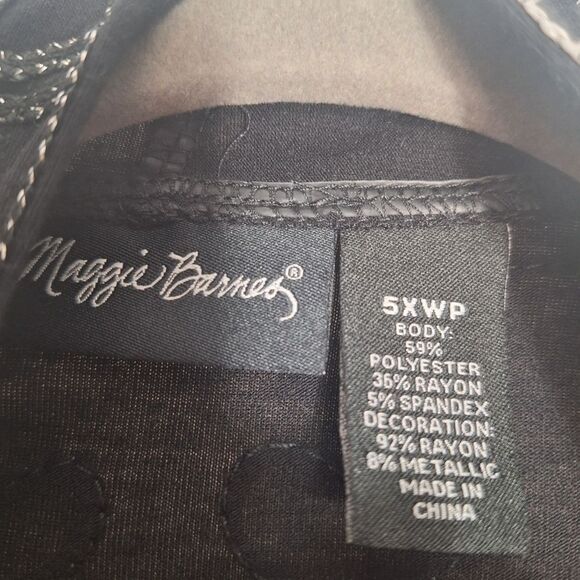 Maggie Womens Open Front Cardigan Embroidered Lightweight Whimsigoth Boho 5X - Picture 2 of 12